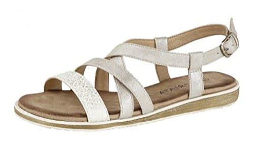 Marcella Womens Buckle Halter Crossover Sandals