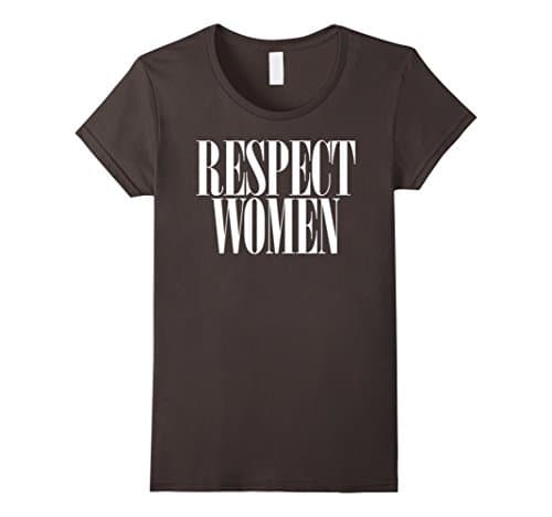Womens Respect Women T-Shirt Medium Asphalt