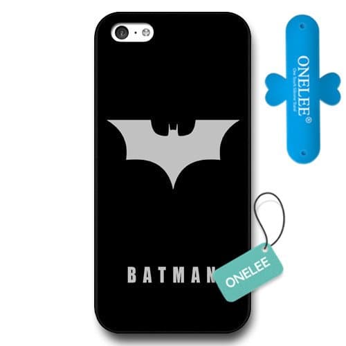 UniqueBox - Customized Personalized Black Hard Plastic 5c Case, The Joker, Batman Logo, Batman iPhone 5C case, Only Fit iPhone 5C Case