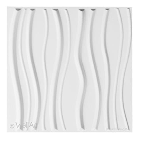 ArtWall 3D Wall Panels - Textured Wall Tiles (12/Box) 32 sqft- Sands Design.