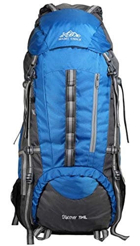 MOUNT TRACK 75 Ltrs ,38 cms Rucksack (9107_stripes_aqua_Teal Blue_X-Large)