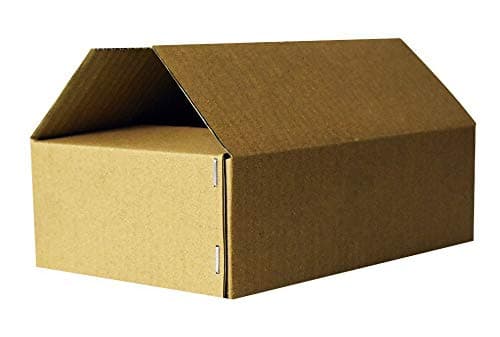 Bungbee Corrugated boxes 9 x 6 x 3 inches 3 Ply, Large Carton box for Packing Gifts, many Bottles, Books, Shoes, Cloth and other big items, Packaging, Storing, Shipping, Moving - Pack of 50