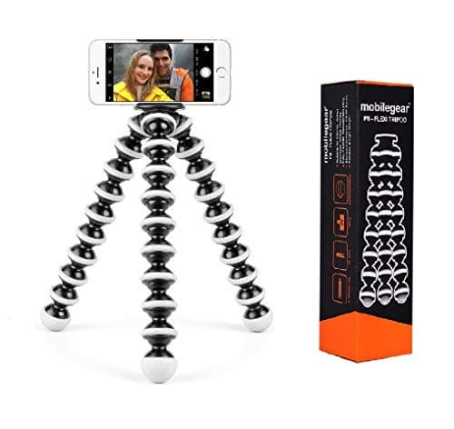 mobilegear Flexible Mini Tripod (10 inch Height) for Camera, DSLR and Smartphones (with Free ATTACHMENTS)