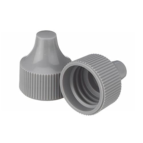 Wheaton 242525 Tip for 20-410 Screw Cap and 30-125mL Dropping Bottles, 20 mm Diameter, Polypropylene, Gray (Pack of 100)