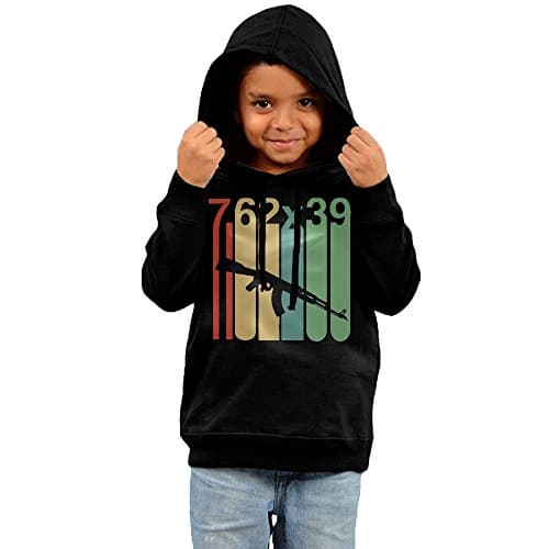 Vintage AK-47 Pro Second Amendment Children's Unisex Long Sleeve Pullover Hoodies Sweatshirt 5-6 Toddler