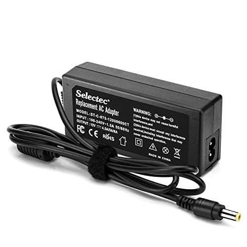 Selectec 70W AC Adapter for Panasonic Toughbook CF-30 CF-31 CF-50 CF-51 CF-73 CF-74 CF-18 CF-20 CF-29 CF-C1 CF-C2 CF-H1 CF-H2 CF-AA5713AM CF-AA6503AM CF-LNDDC120 Charger Laptop 12 Ft Power Cord