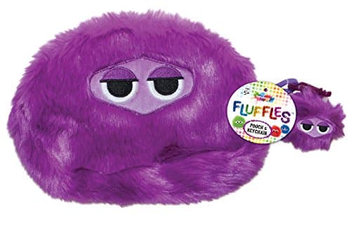 Fluffles Purple Pencil Pouch and Keychain, 2 pc. Set (635-0)