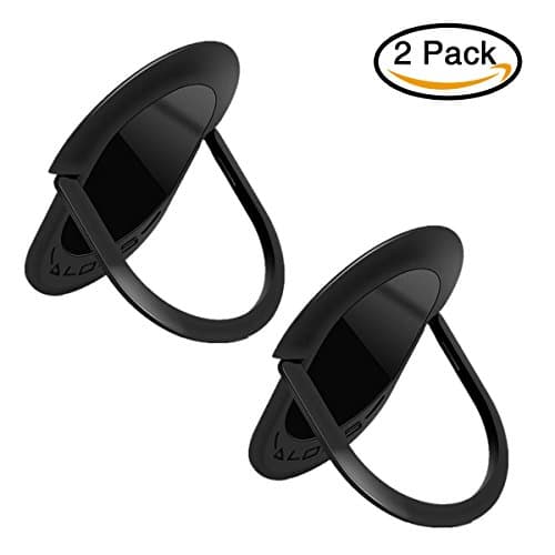 Phone Holder Ring, Phone Finger Holder 360° Rotation Super Thin Grip Mount Metal Smartphone Kickstand, for Magnetic Car Phone Mount, Cell Phone Ring Holder iPhone X, iPhone 8/8 Plus - 2 Packs