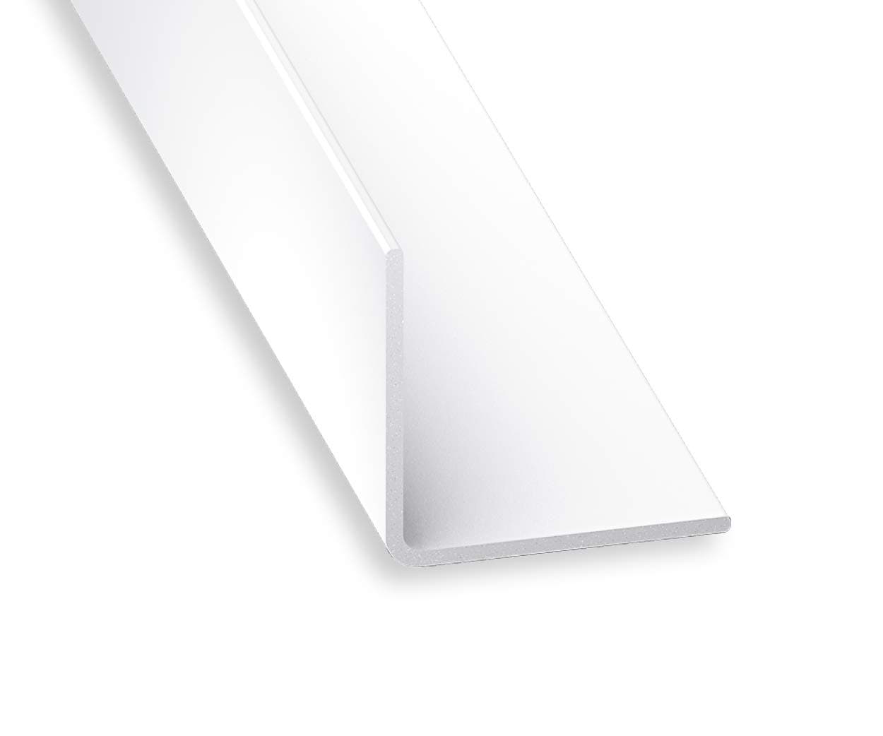 PVC Equal Angle White Corner Trim - 35mm x 1mm x 1m