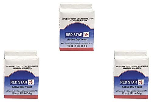 Red Star Active Dry Yeast 16 oz (1 pound) size (3 Pack)