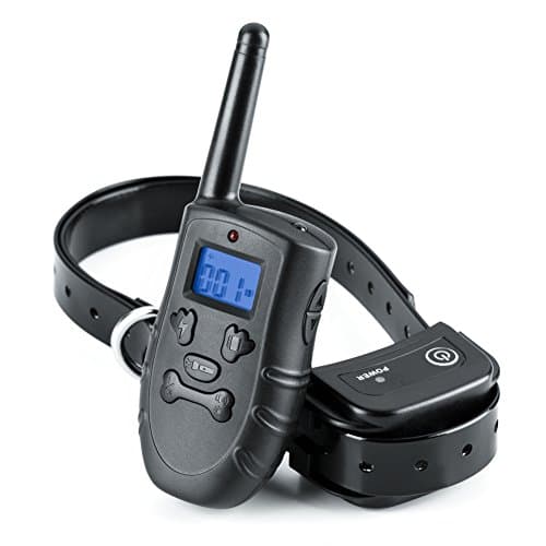 Dog Training Collar with Remote - 100% Waterproof Rechargeable 330 Yards Shock Collar with Beep Vibrate Static Modes - Bonus Training eBook