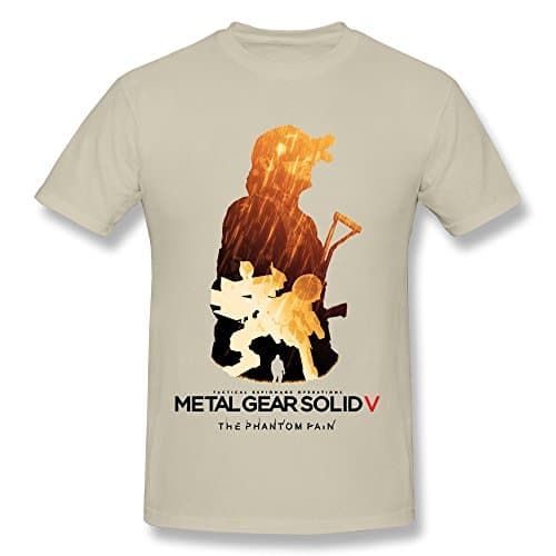 Men's Metal Gear Solid 5 Short Sleeve T Shirt Size XS Natural