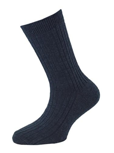 Soxsmith 6 Pairs Big Boys' Wool School Socks 1-4.5 Airforce - UK Made