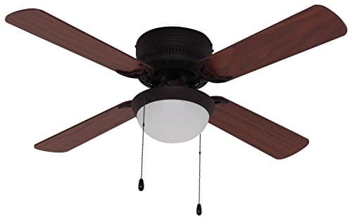 42" Hugger Ceiling Fan with Light Kit - Oil Rubbed Bronze
