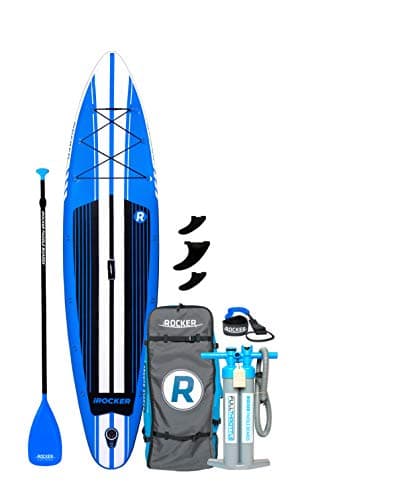 iROCKER Inflatable Sport Stand Up Paddle Board 11' Long 31" Wide 6" Thick SUP Package