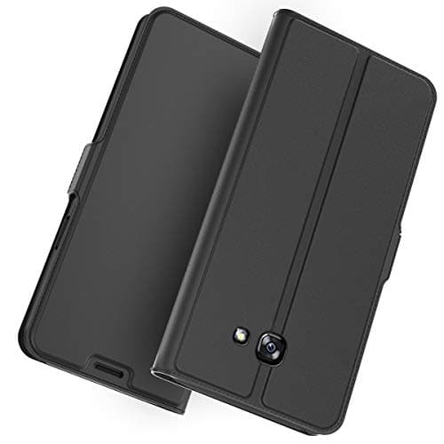 Samsung Galaxy A7 (2017) A720 Case, PU Leather Case Wallet-Book Case Premium Leather Wallet Flip Case Cover Folio Soft TPU Case with[Card Slots][Kickstand] [Magnetic Closure][Drop Resistance]Stand Flip Wallet Case for Samsung A7 (2017) A720（Black）