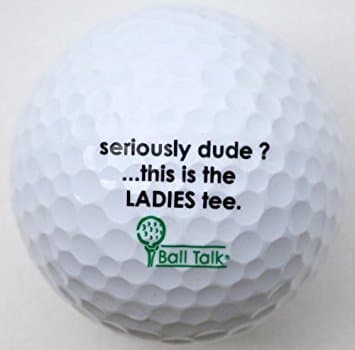 1 Dozen - Serous Dude this is a Ladies Tee Funny Custom Brand New Golf Balls