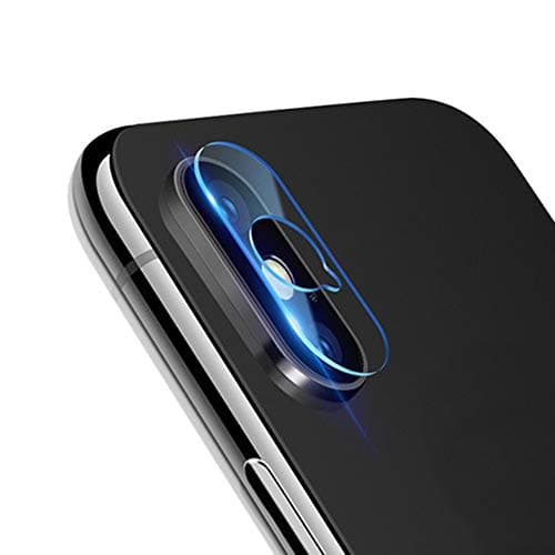 Screen Protector, Prevently New Creative 5PC Q Shape Hole Tempered Glass Protector Camera Film For iPhone XS MAX 6.5 inch