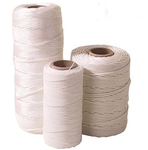 100lb x 1000ft -WHITE- Braided Dacron Kite Line (waxed)