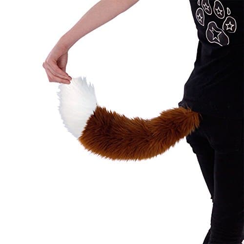 Pawstar Brown Furry Fox Tail Medium Costume