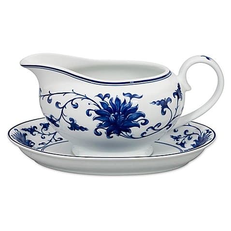 Vista Alegre Lazuli Sauceboat with Stand