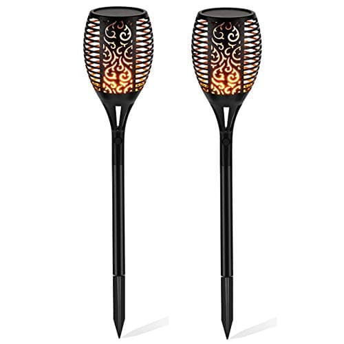 WZTO Solar Garden Light 96 LED Waterproof Solar Torch Light Dusk to Dawn Auto On/Off Landscape Path Decorative Flame Light for Garden Lawn Patio Yard Decoration 2 Pack