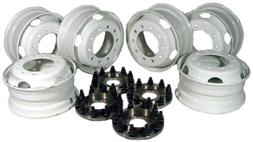 19.5" Conversion Kit with 6 Steel Wheels ('84-'98 Ford Trucks)