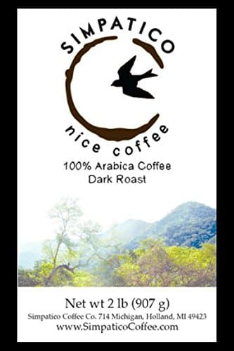 Simpatico Low Acid Coffee - Regular - Dark Roast - Ground (2 Pound Bag)