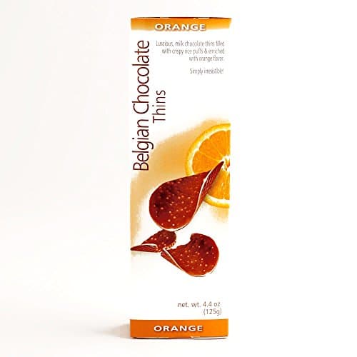 Orange Belgian Chocolate Thins 4.4 oz each (2 Items Per Order)