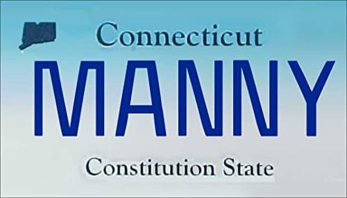 Personalized Connecticut 2000 Refrigerator Magnet State License Plate Replica