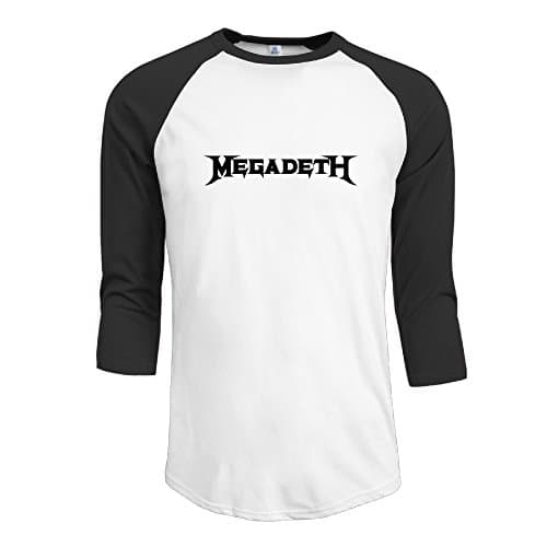 Megadeth Logo Popular 3/4 Sleeve Baseball Tee