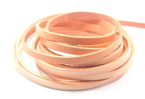 AstroG @ GL1 Veg Tan Cowhide Leather Strip Cord Small Size 0.5 x 200 cm