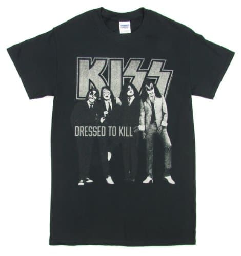 Kiss Dressed To Kill T-Shirt - Black (Small)