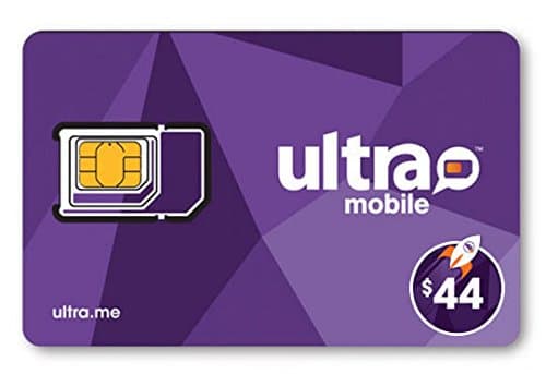 Ultra Mobile triple punch Sim Card + 1 Months $44 Plan