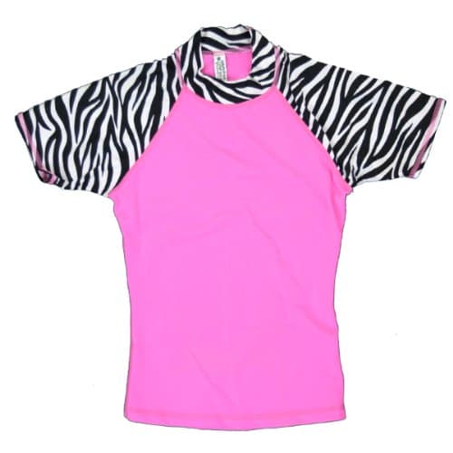 Point Conception Girls Zebra (RGP) Rashguard L Pink