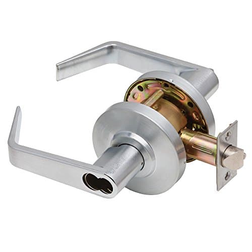 C2000-ENTR-R-626-SFIC Grade2 Entry/Office Cylindrical Lock with Regular Trim, Satin Chrome, 2 3/4" Backset