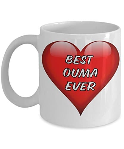 Ouma Coffee Mug - Best Ouma Ever - Tea Cup BE-RedHeart-01 (11oz)