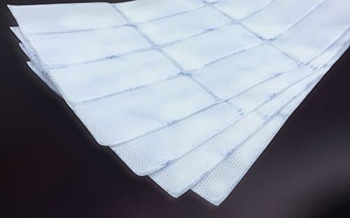 4 ThermaFreeze FOURS Reusable Ice Pack Sheets - 10x16 inch Sheets with Extra Large Cells. Reusable, Flexible, Non-Toxic . Lasts TWICE as long as original ThermaFreeze, with Cells Twice the Size!
