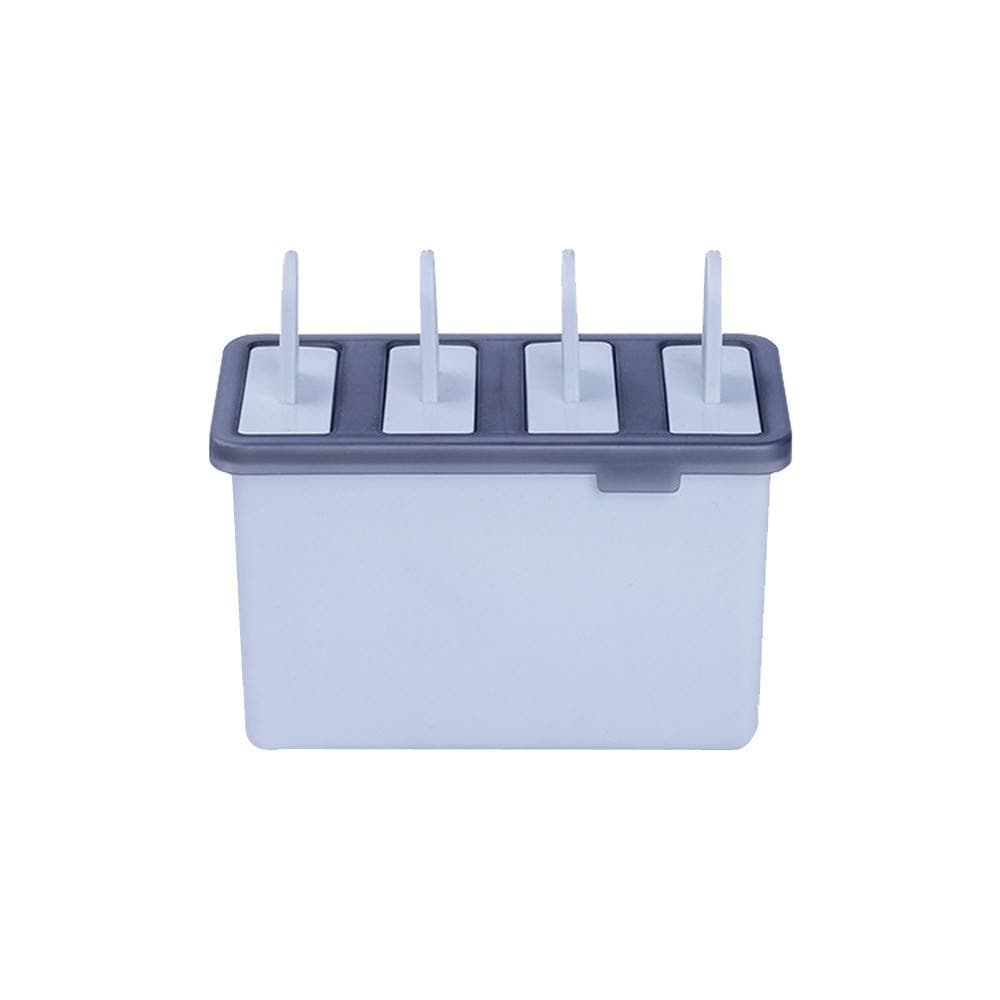 TTbuy Reusable Popsicle Molds Sets 4 Pieces Silicone Ice Pop Molds BPA Free Popsicle Mold Easy Release Ice Pop Maker Durable DIY Frozen Ice Cream Jelly Retro Box Mold for Kids