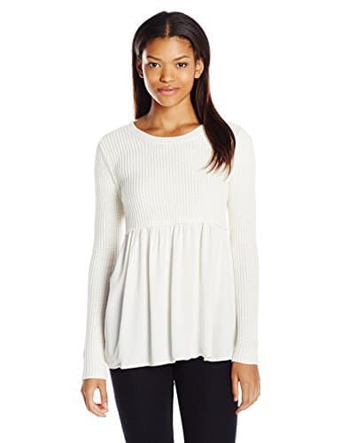 Self Esteem Juniors Knit Babydoll Sweater Top