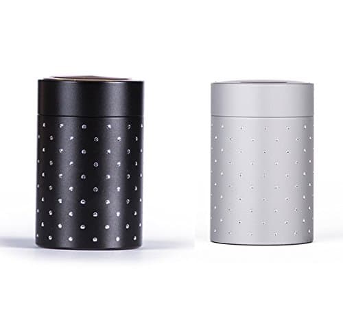 2pcs Stash Jar - Airtight Smell Proof Aluminum Container For Tea/Herb/Spice 100ml (3.4 fl oz)