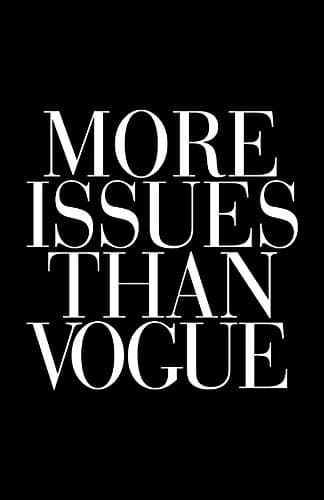 YUIEND More Issues Than Vogue Typography Canvas Wall Art Print 12x16 Inches