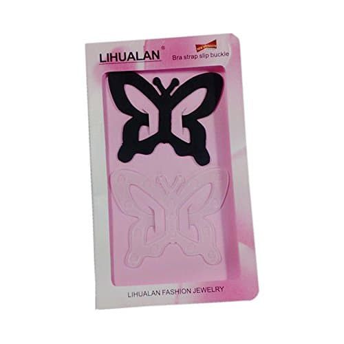 JXULE Butterfly Cleavage Control Clips Hide Bra Strap Buckle Adjust Converter(Pack of 2)