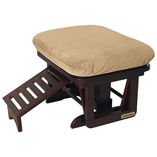 Shermag Glider Ottoman with Footrest, Cherry Honey