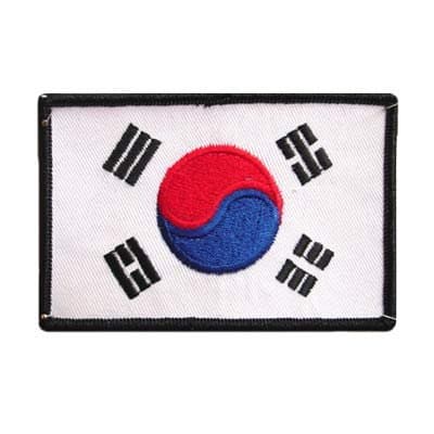 JukadoKorea Flag Badge 6CM X 10CM