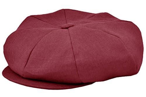 Emstate Irish Linen 8 Panel Applejack Newsboy Cap Made in USA Many Colors