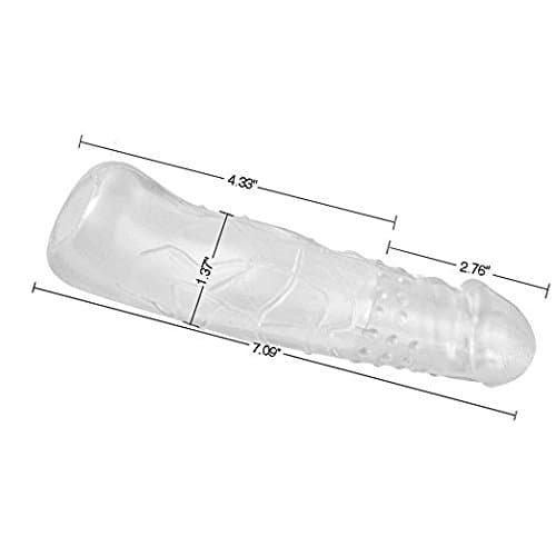 Peni s Sleeve Extender Extension Enlarger Delay Ejaculation Toy for Men (Lengthen 7cm) Jing