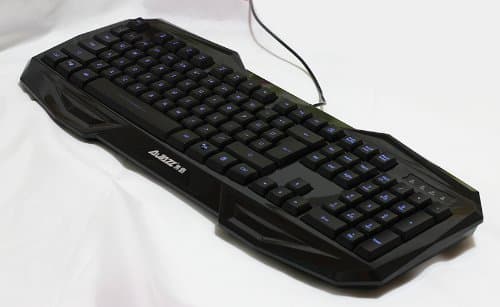 Ajazz Backlit Wolfteam USB Bluelight Gaming Multimedia Keyboard Us Fast Ship