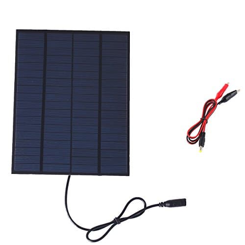 visiPower 5.5W 18V 190mA Portable Solar Panel Solar Cell Sunpower Charger For 12V Car Battery