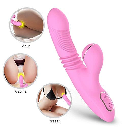 Aricoer Rabbit Sucking Texture Design Strong Motor Female Tools Best Gift for Your Honey(Pink)